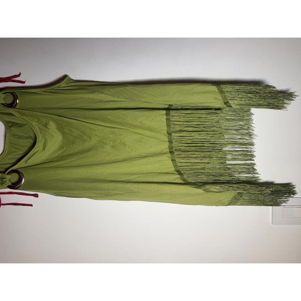 SHEIN Green Tank Top with Fringe Size 2XL